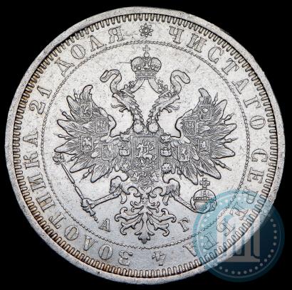 Фото 1 рубль 1885 года СПБ-АГ 
