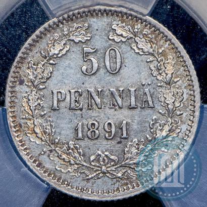 Фото 50 пенни 1891 года L 