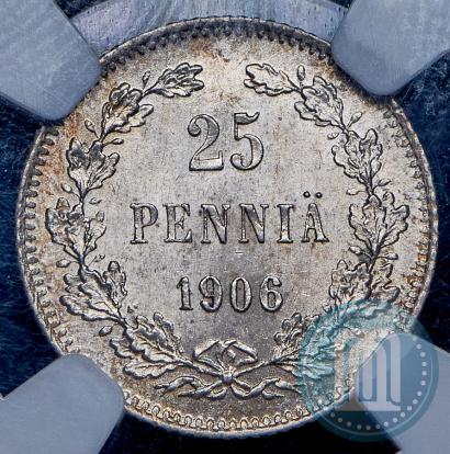 Picture 25 pennia 1906 year L 
