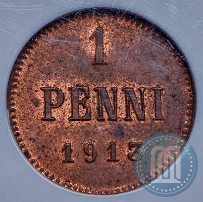 Фото 1 пенни 1913 года  