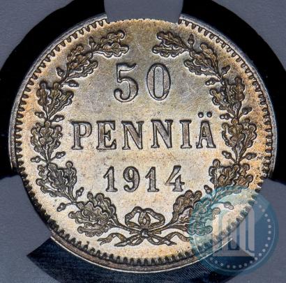 Фото 50 пенни 1914 года S 