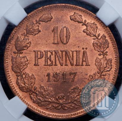 Picture 10 pennia 1917 year  