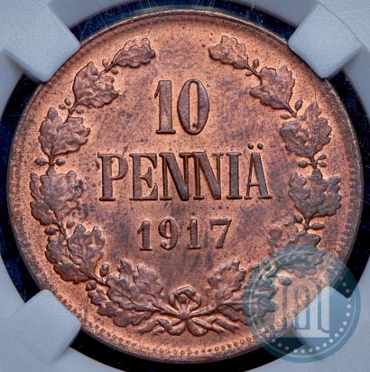 Фото 10 пенни 1917 года  