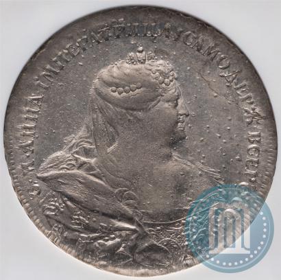 Picture 1 rouble 1737 year  "Portrait by Gedlinger"