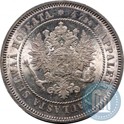 Picture 2 markkaa 1872 year S 