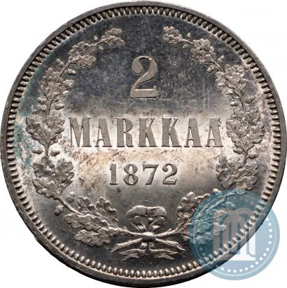Picture 2 markkaa 1872 year S 