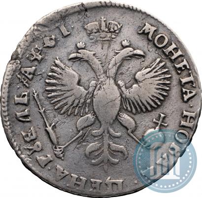 Фото 1 рубль 1719 года OK "Портрет в латах"