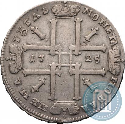 Фото 1 рубль 1725 года  "Портрет в античных доспехах"