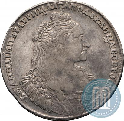 Фото 1 рубль 1737 года  "Тип 1735 года"