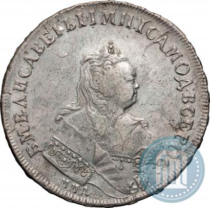 Фото 1 рубль 1744 года ММД 