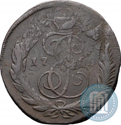 Фото 5 копеек 1766 года СПМ 