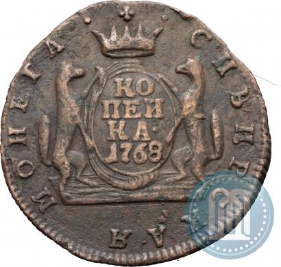 Фото 1 копейка 1768 года КМ 