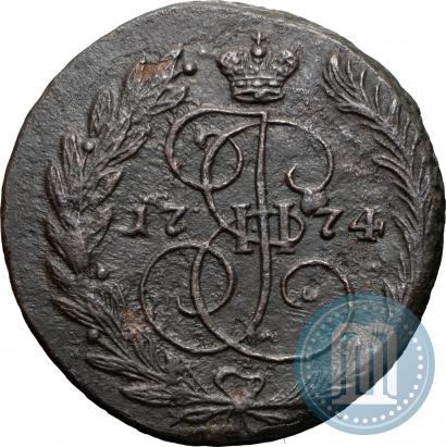Фото 2 копейки 1774 года ЕМ 