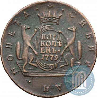 Фото 2 копейки 1779 года КМ 