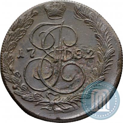 Фото 5 копеек 1782 года КМ 