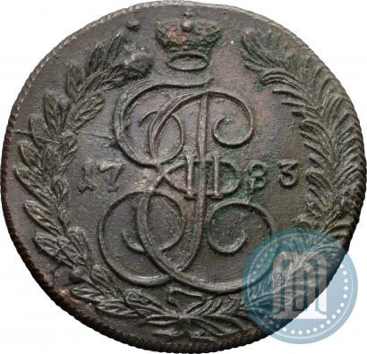 Фото 5 копеек 1783 года КМ 
