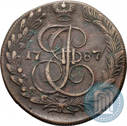Фото 5 копеек 1787 года КМ 