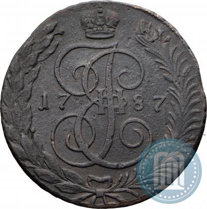 Фото 5 копеек 1787 года ТМ 