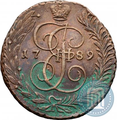 Фото 5 копеек 1789 года АМ 