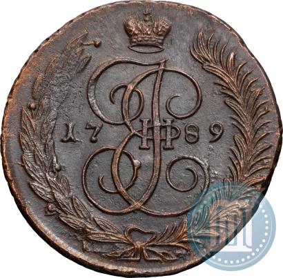 Фото 5 копеек 1789 года АМ 