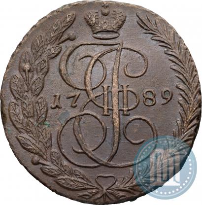 Фото 5 копеек 1789 года ЕМ 