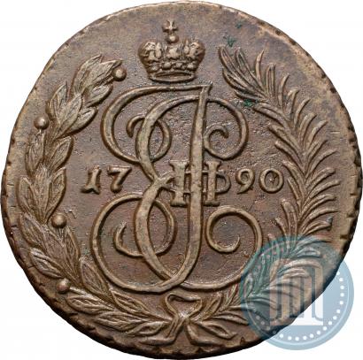 Фото 2 копейки 1790 года АМ 