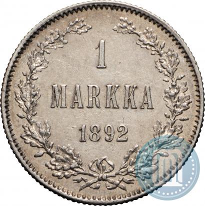 Picture 1 markka 1892 year L 