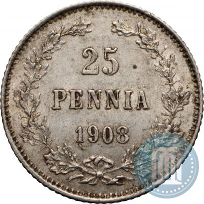 Фото 25 пенни 1908 года L 