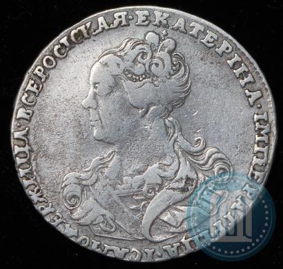 Фото Полтина 1726 года  "Московский тип, портрет влево"