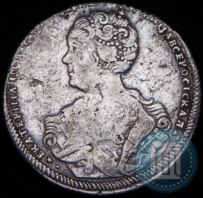 Фото Полтина 1726 года СПБ "Петербургский тип, портрет влево"