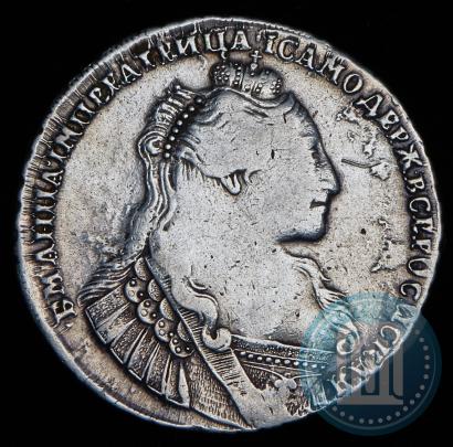 Фото 1 рубль 1734 года  "Тип 1735 года"