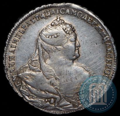Picture 1 rouble 1740 year  "Moscow type"