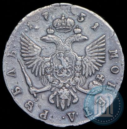 Picture 1 rouble 1751 year СПБ 