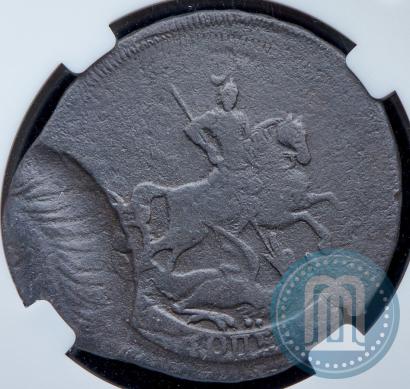 Picture 2 kopecks 1758 year  "Nominal under St. George"