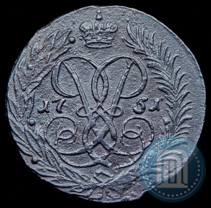 Picture 2 kopecks 1761 year  "Nominal under St. George"