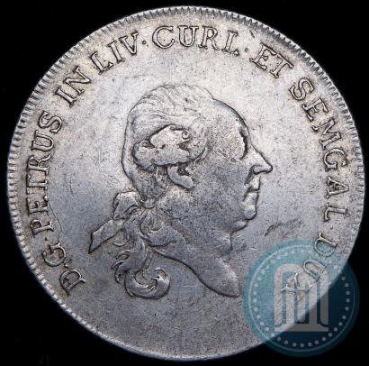 Фото Талер 1780 года  "Петр Бирон. Курляндия"