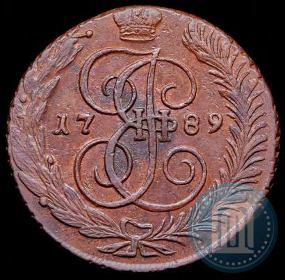 Фото 5 копеек 1789 года АМ 