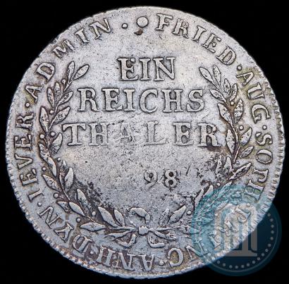Фото Ein reichsthaler 1798 года  "Княжество Йевер"