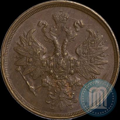 Picture 2 kopecks 1865 year ЕМ 