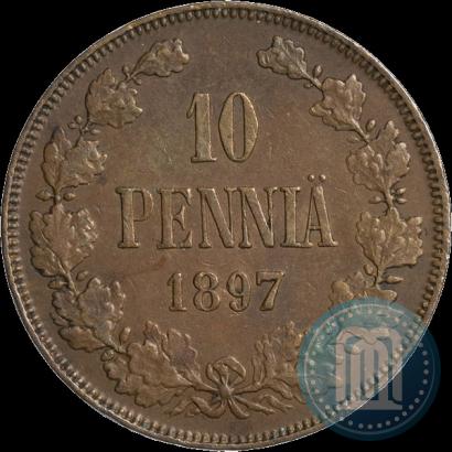 Фото 10 пенни 1897 года  