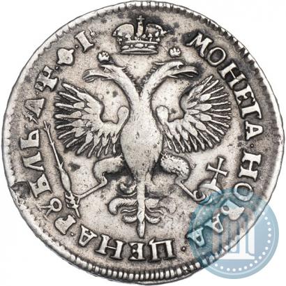 Picture 1 rouble 1719 year OK "Portrait in armour"