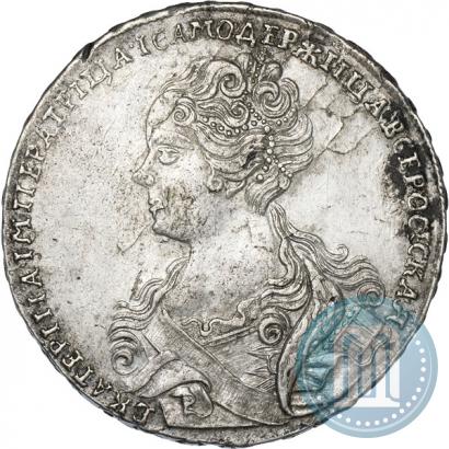 Picture 1 rouble 1726 year  "Moscow type, portrait turned to the left"