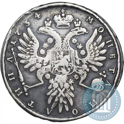 Picture Poltina 1734 year  "Type of 1734"