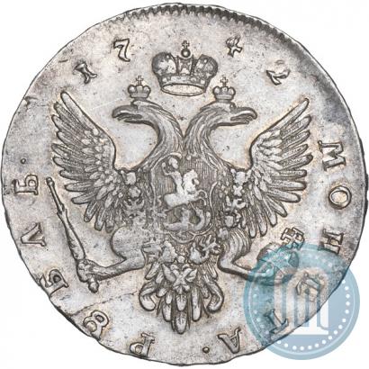 Picture 1 rouble 1742 year ММД 