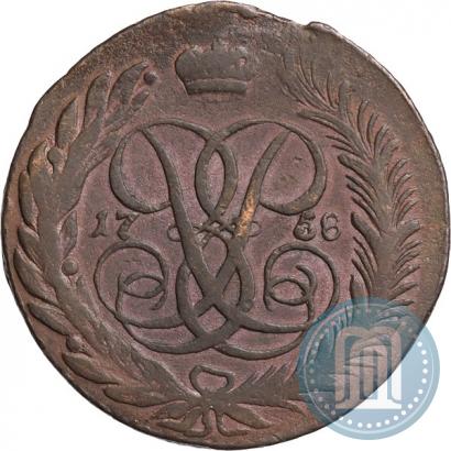 Picture 5 kopecks 1758 year  