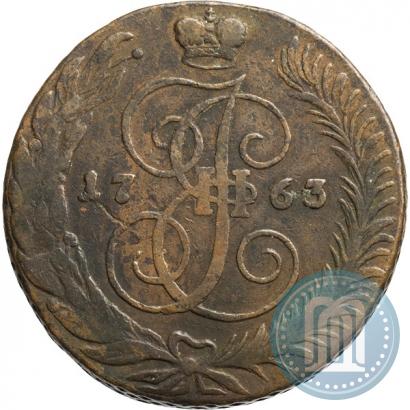 Picture 5 kopecks 1763 year СМ 