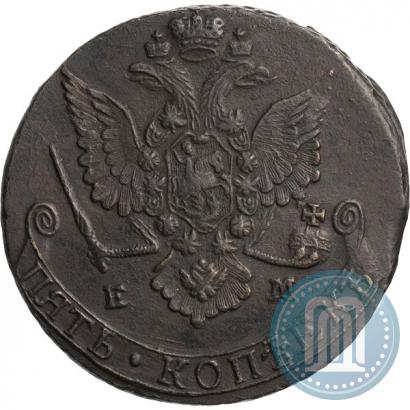 Picture 5 kopecks 1779 year ЕМ 