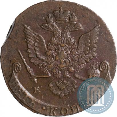 Picture 5 kopecks 1780 year ЕМ 