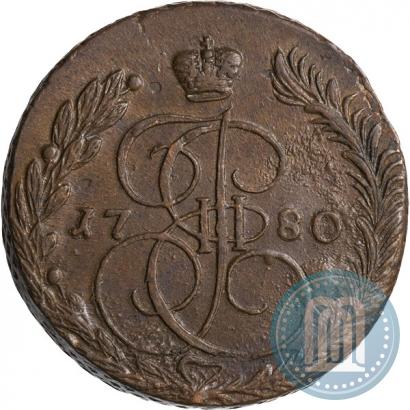 Picture 5 kopecks 1780 year ЕМ 