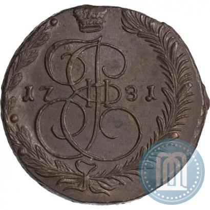 Picture 5 kopecks 1781 year ЕМ 